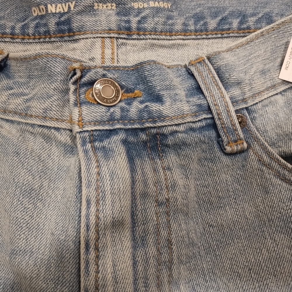 Old Navy Men's Denim Relaxed Jeans - Light Blue